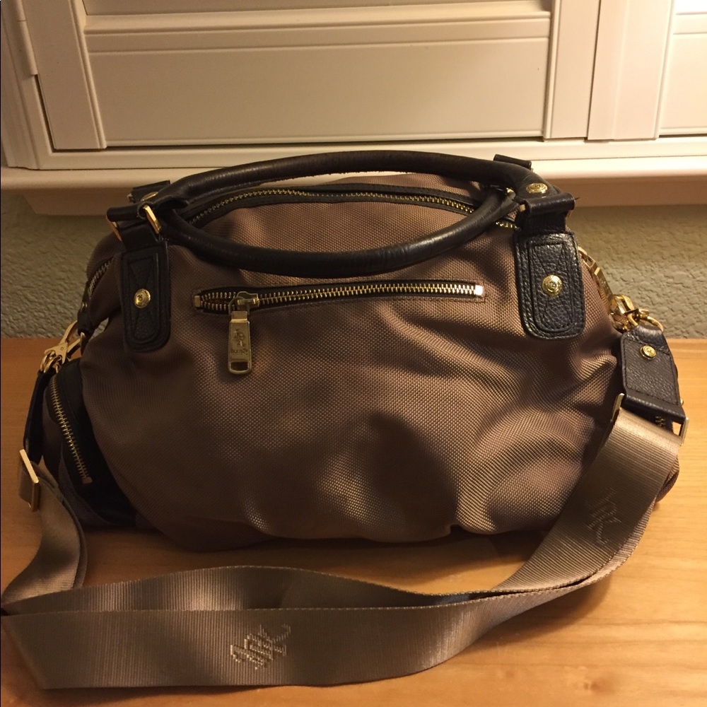 JPK Paris 75 light brown woven purse